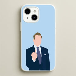 Middle Finger  - Suits Phone Case for iPhone 15