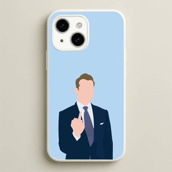 Middle Finger  - Suits Phone Case for iPhone 15
