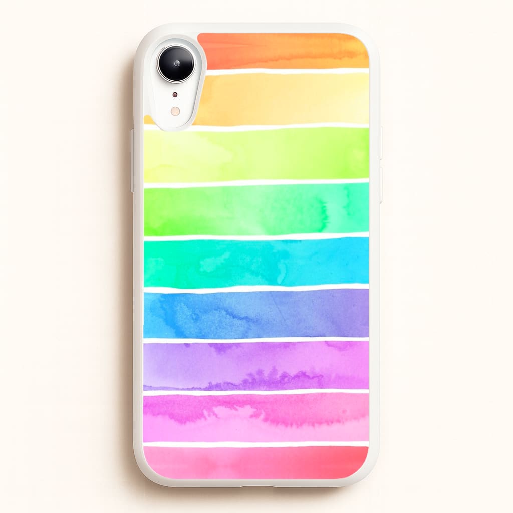 Summer Rainbow Stripes  - Summer Phone Case for iPhone XR
