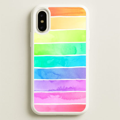 Summer Rainbow Stripes  - Summer Phone Case for iPhone X / XS