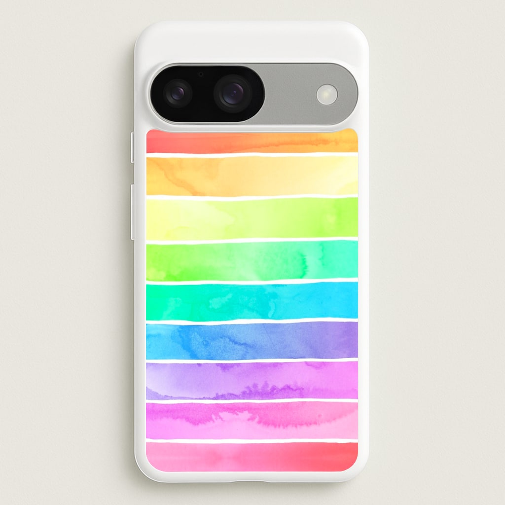 Summer Rainbow Stripes  - Summer Phone Case for Google Pixel 9 / 9 Pro