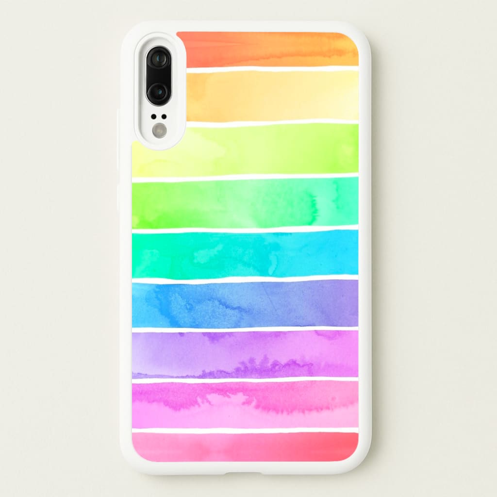 Summer Rainbow Stripes  - Summer Phone Case for Huawei P20