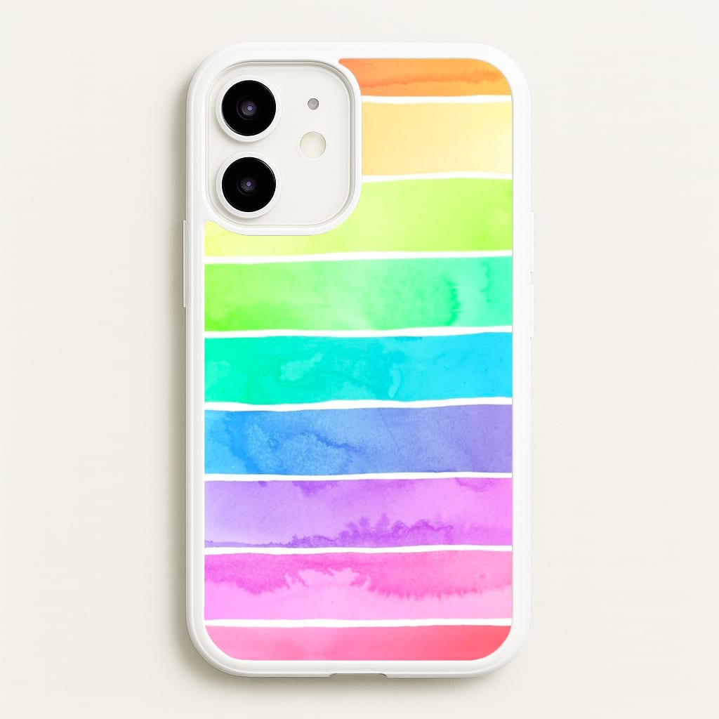Summer Rainbow Stripes  - Summer Phone Case for iPhone 12 Mini