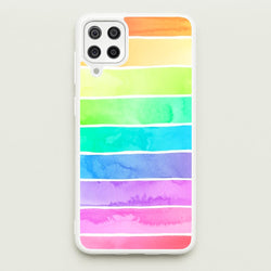 Summer Rainbow Stripes  - Summer Phone Case for Galaxy A12
