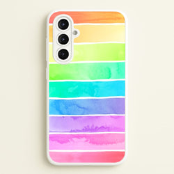 Summer Rainbow Stripes  - Summer Phone Case for Galaxy A16