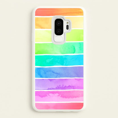 Summer Rainbow Stripes  - Summer Phone Case for Galaxy S9 Plus