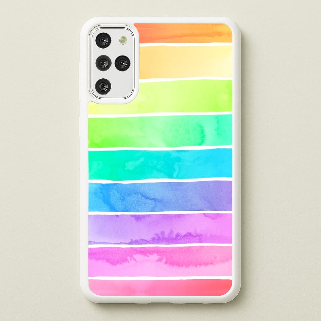 Summer Rainbow Stripes  - Summer Phone Case for Galaxy S20 Plus