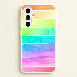 Summer Rainbow Stripes  - Summer Phone Case for Galaxy A54