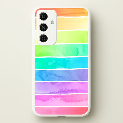 Summer Rainbow Stripes  - Summer Phone Case for Galaxy A15