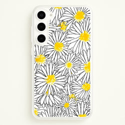 Cute Daisy Pattern  - Floral Phone Case for Galaxy S23