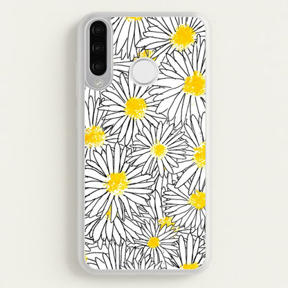 Cute Daisy Pattern  - Floral Phone Case for Huawei P30 Lite