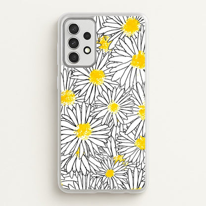 Cute Daisy Pattern  - Floral Phone Case for Galaxy A52 / A52s