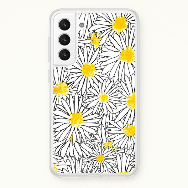Cute Daisy Pattern  - Floral Phone Case for Galaxy S22