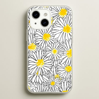 Cute Daisy Pattern  - Floral Phone Case for iPhone 15 Plus