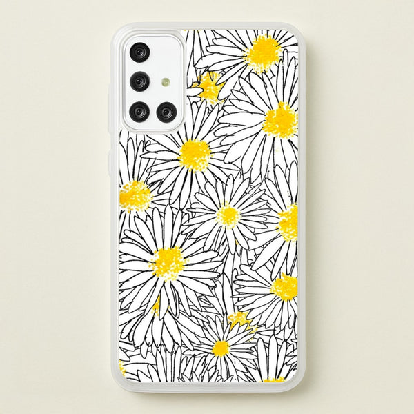 Cute Daisy Pattern  - Floral Phone Case for Galaxy A71