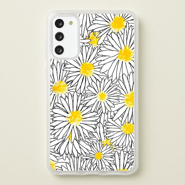 Cute Daisy Pattern  - Floral Phone Case for Galaxy S20