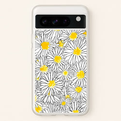 Cute Daisy Pattern  - Floral Phone Case for Google Pixel 8 Pro