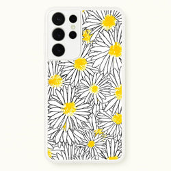 Cute Daisy Pattern  - Floral Phone Case for Galaxy S21 Ultra