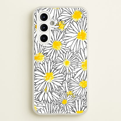 Cute Daisy Pattern  - Floral Phone Case for Galaxy A54