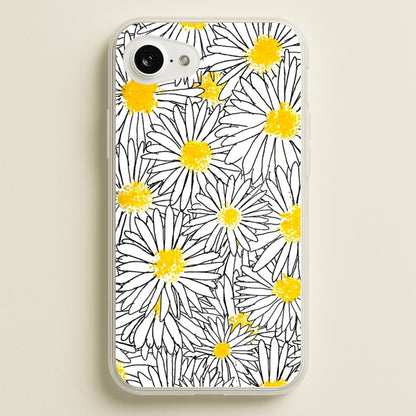 Cute Daisy Pattern  - Floral Phone Case for iPhone 16e