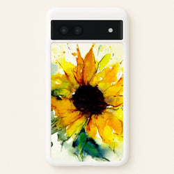 Watercolour Sunflower  - Floral Phone Case for Google Pixel 6a
