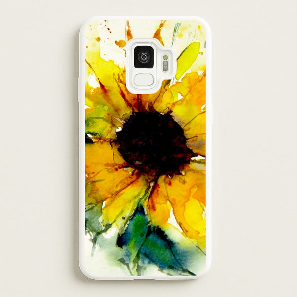 Watercolour Sunflower  - Floral Phone Case for Galaxy S9