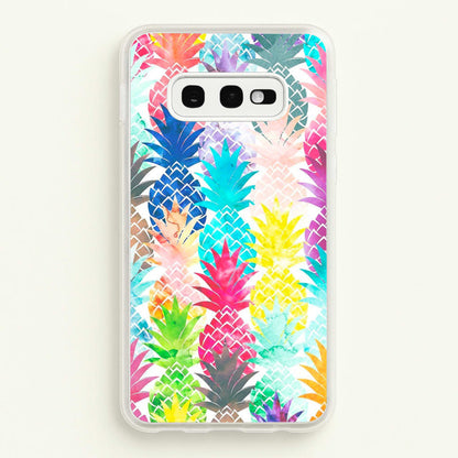 Watercolour Pineapple Pattern  - Pineapple Phone Case for Galaxy S10e