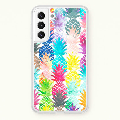 Watercolour Pineapple Pattern  - Pineapple Phone Case for Galaxy S21 Plus