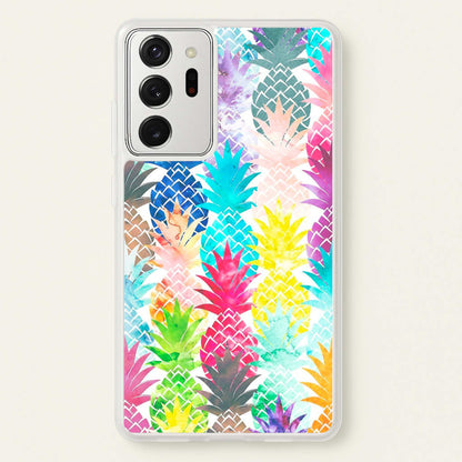 Watercolour Pineapple Pattern  - Pineapple Phone Case for Galaxy Note 20 Ultra