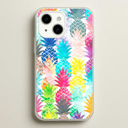 Watercolour Pineapple Pattern  - Pineapple Phone Case for iPhone 15