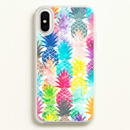 Watercolour Pineapple Pattern  - Pineapple Phone Case for iPhone XS Max