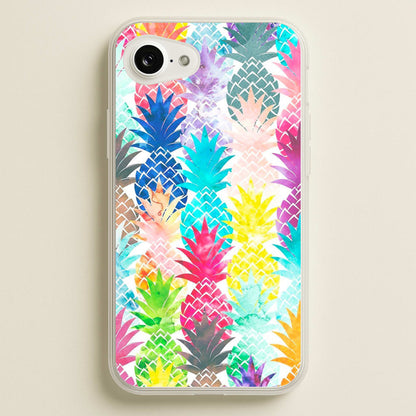 Watercolour Pineapple Pattern  - Pineapple Phone Case for iPhone 16e