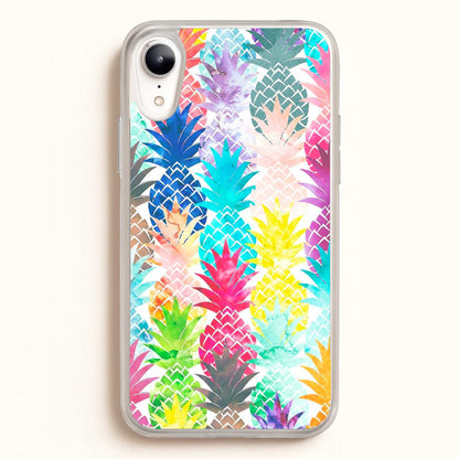 Watercolour Pineapple Pattern  - Pineapple Phone Case for iPhone XR