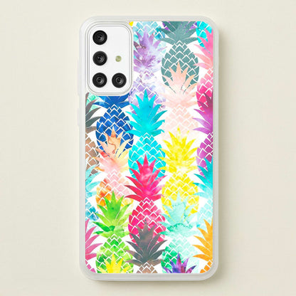 Watercolour Pineapple Pattern  - Pineapple Phone Case for Galaxy A71