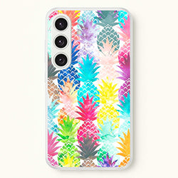 Watercolour Pineapple Pattern  - Pineapple Phone Case for Galaxy S25