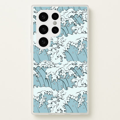 Japanese Waves  - Summer Phone Case for Galaxy S24 Ultra