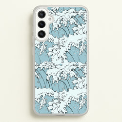 Japanese Waves  - Summer Phone Case for Galaxy A36