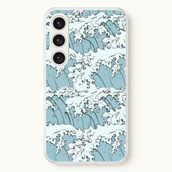 Japanese Waves  - Summer Phone Case for Galaxy S25 Plus