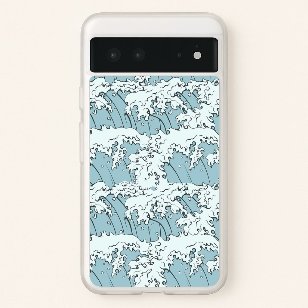 Japanese Waves  - Summer Phone Case for Google Pixel 6