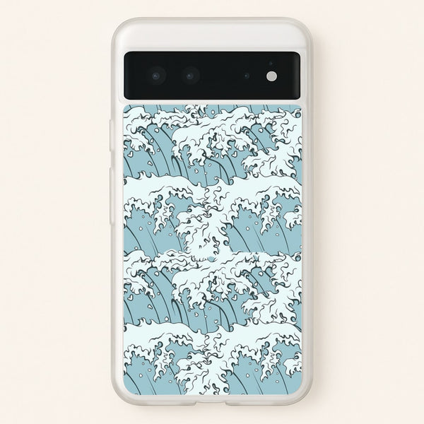 Japanese Waves  - Summer Phone Case for Google Pixel 6