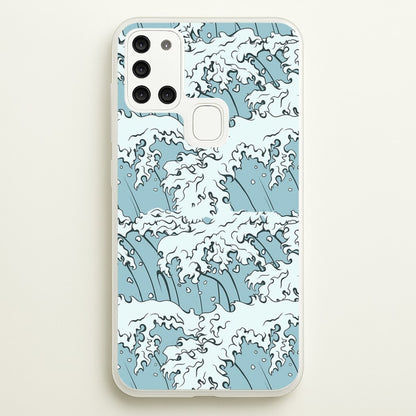 Japanese Waves  - Summer Phone Case for Galaxy A21s