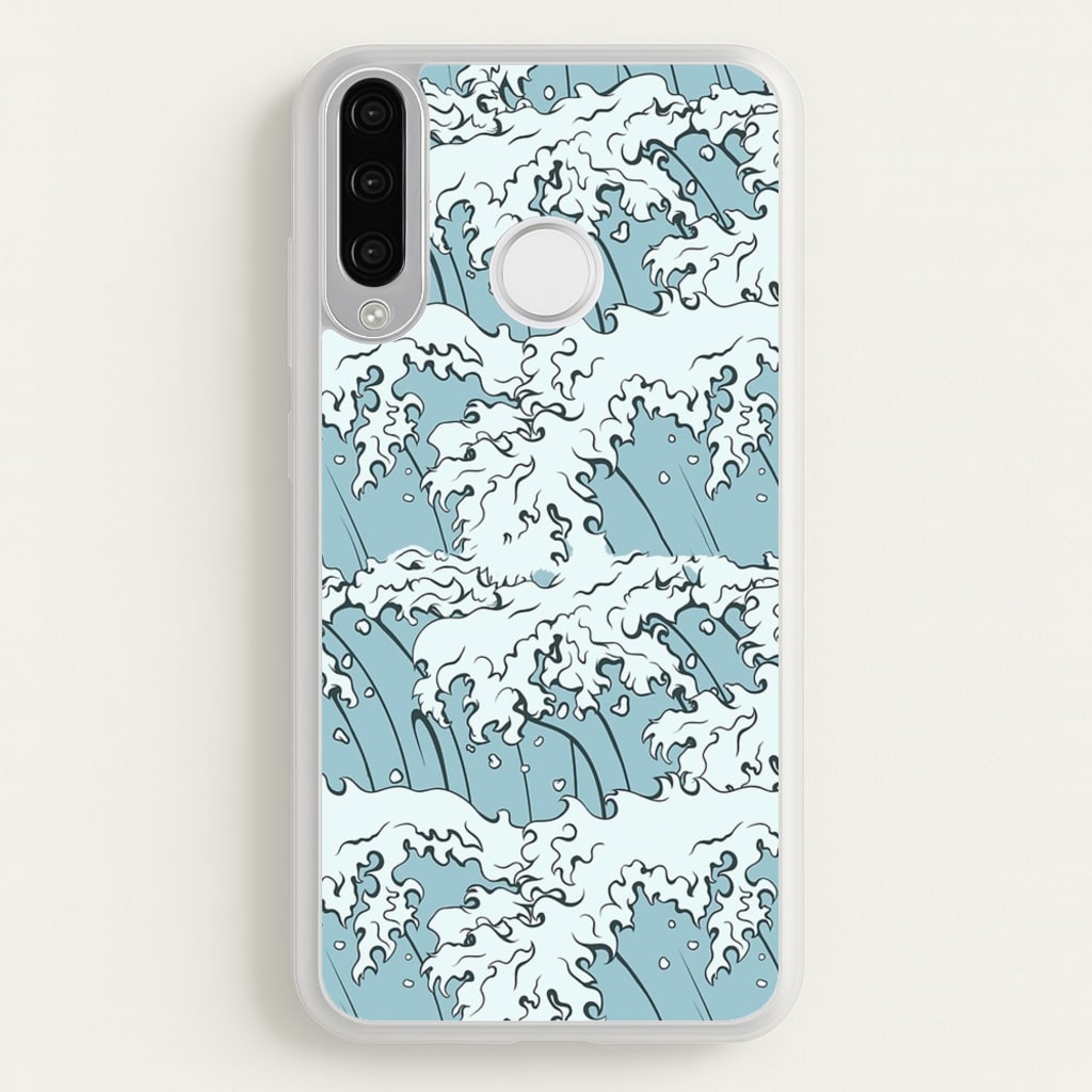 Japanese Waves  - Summer Phone Case for Huawei P30 Lite