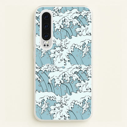 Japanese Waves  - Summer Phone Case for Huawei P30