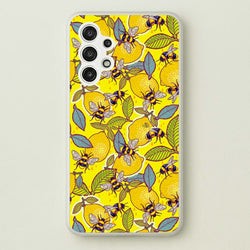Yellow Lemon and Bee  - Floral Phone Case for Galaxy A13