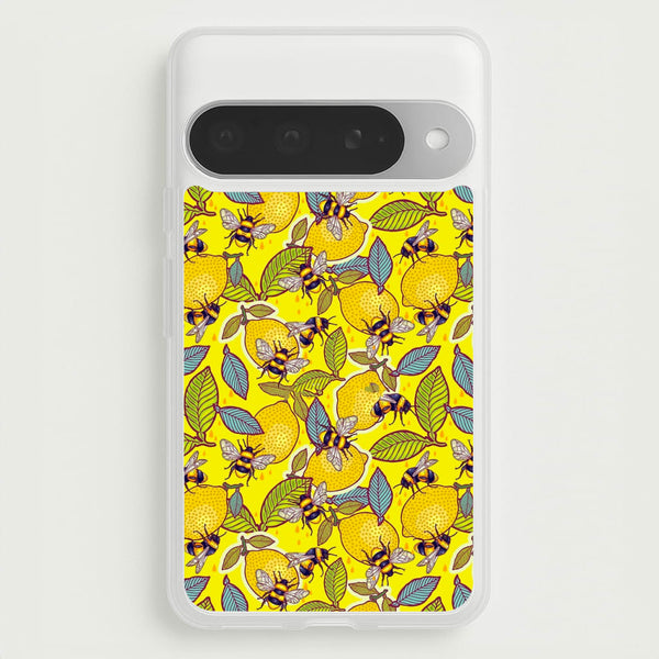 Yellow Lemon and Bee Phone Case for Google Pixel 10 Pro XL