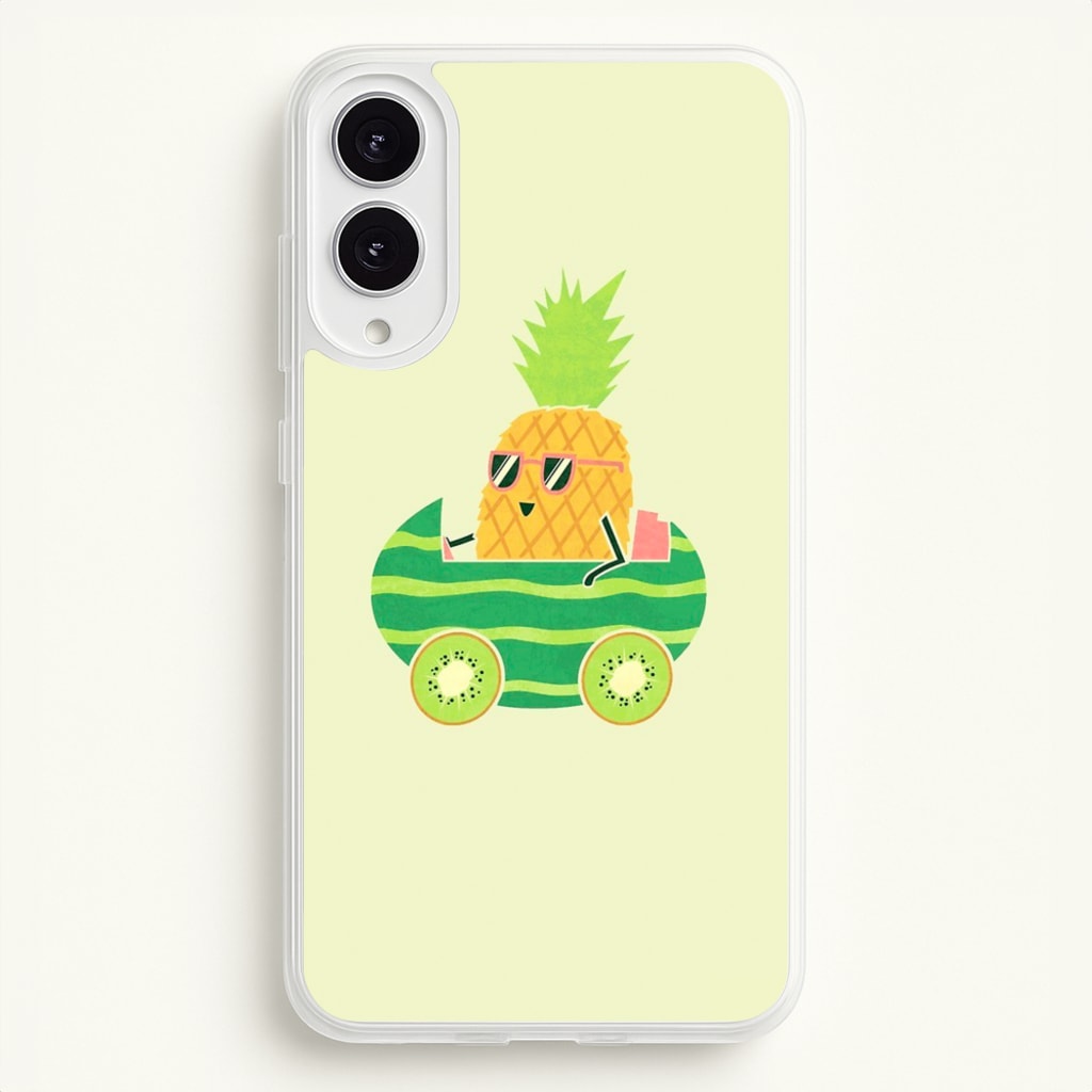 Summer Drive Pineapple  - Pineapple Phone Case for Galaxy S25 Edge