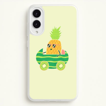 Summer Drive Pineapple  - Pineapple Phone Case for Galaxy S25 Edge