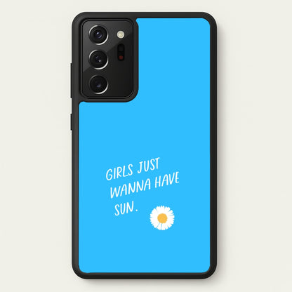 Girls Just Wanna Have Sun - Summer  - Summer Phone Case for Galaxy Note 20 Ultra