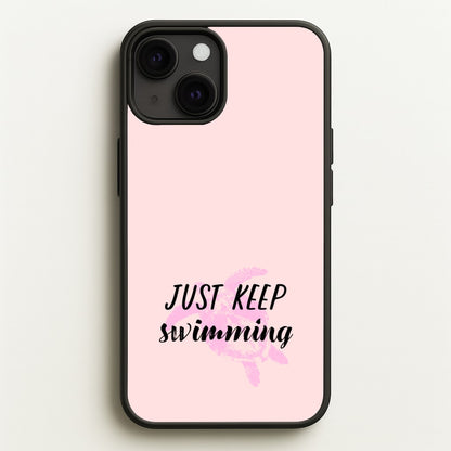 Just Keep Swimming - Summer  - Summer Phone Case for iPhone 13 Mini