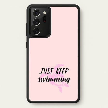 Just Keep Swimming - Summer  - Summer Phone Case for Galaxy Note 20 Ultra